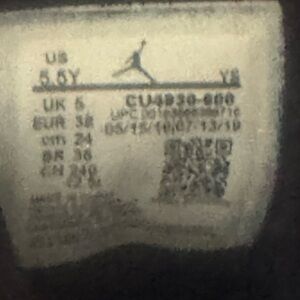 Jordan Black and White Sneakers